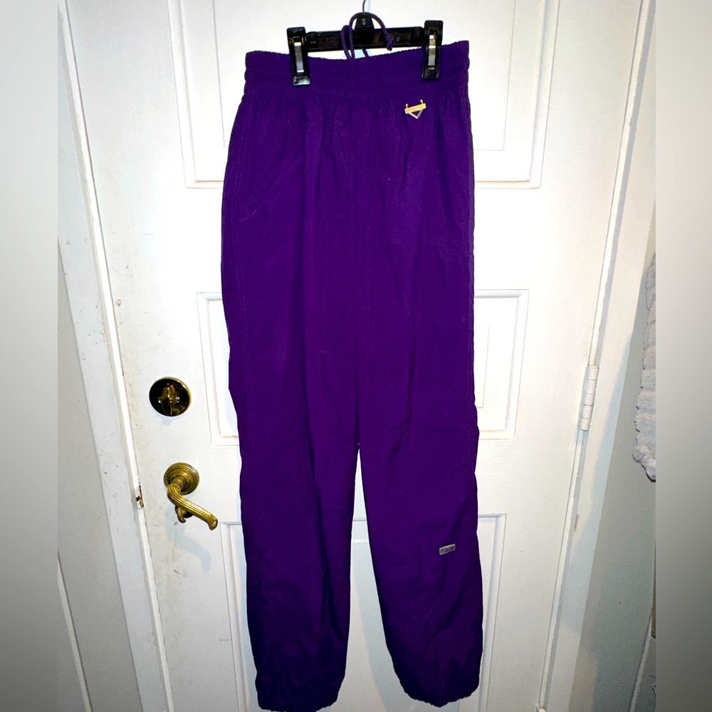 Vintage Fera Women’s Ski Pants Deep Purple Retro 80’s High Waisted Lined Size 8